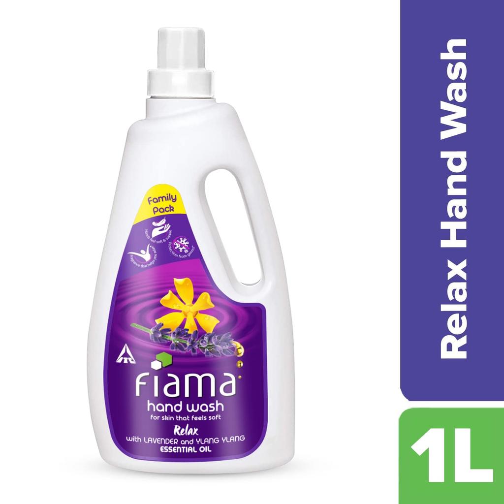 Fiama Relax Hand Wash 1000ml Refill Pack Lavender Ylang Ylang Soft Supple Hands Fragrant Handwash