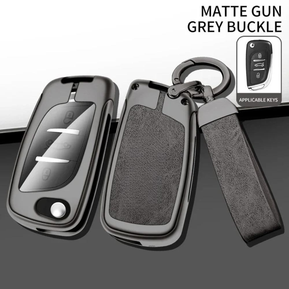 Car TPU Zinc Alloy Key Case Bag for Peugeot RCZ GT Line Coupe Car Key Chain Car Metal Key Shell Interior Decoration Accessories