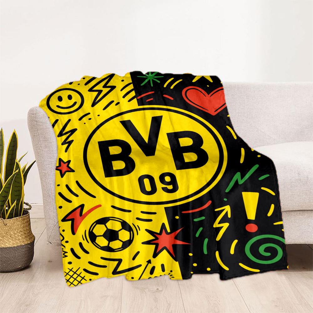 Bvb Borussia Football Fan Blanket Durable Comfort Great For Livingroom Bed Office Four Seasons Multipurpose Warmthful Decor