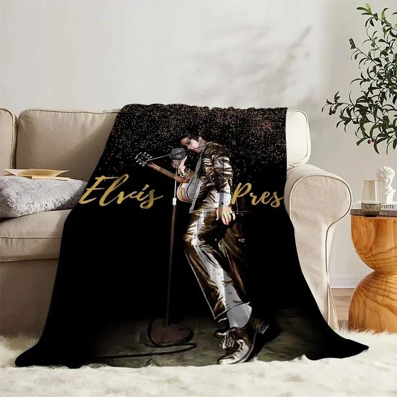 Fleece-Kuscheldecke Elvis-Tagesdecke auf dem Bett Dekorative Sofadecken für die Winter-Schlafzimmerdekoration Boho-Wohnkultur