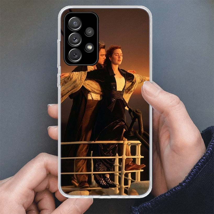 Titanic Movie Rose Jack Phone Case For Samsung Galaxy A15 A55 A14 A54 A13 A53 A12 A52S A25 A24 A35 A34 A23 A33 A22 A32 A04S A03S