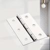 Durable Stainless Steel Flat Hinges - Stylish Design Suitable for Cabinets, Windows, and Wooden Boxes | Essential Home Decoration