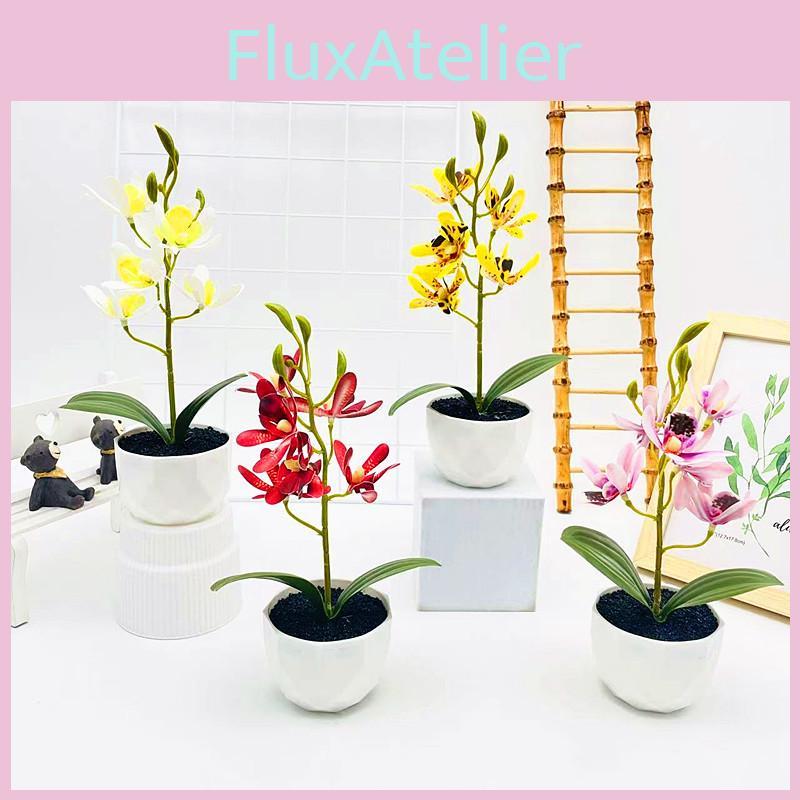 Phalaenopsis Potted Simulated Artificial Artificial Flower Ornament Desktop