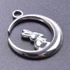Fashion Moon Charm Pendant Metal 304 Stainless Steel Charms For Jewelry Making Supplies Wicca Components DIY Earrings Bracelets