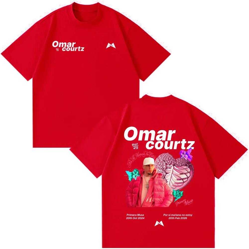 Rapper Omar Courtz Por Si Manana No Estoy Album Print 2026 T Shirt Men Women Hip-hop T-shirt Cotton Aesthetic Trendy T-shirts