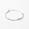 Moissanite 925 Silver Heart-shaped Bracelet for Women Niche Versatile Mobius Love Stacked Bracelet Wedding Gift