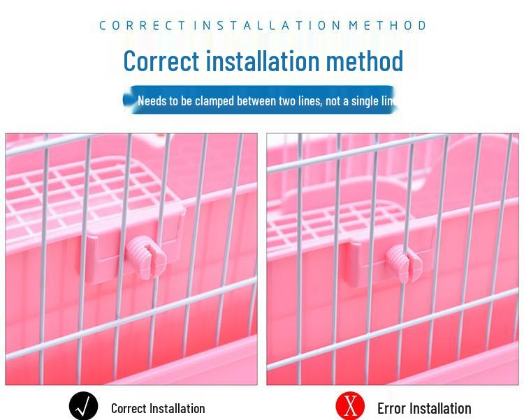 Small Animal Litter Grid for Rabbits, Chinchillas, Guinea Pigs, Dogs, and Cats - Easy Clean Tray