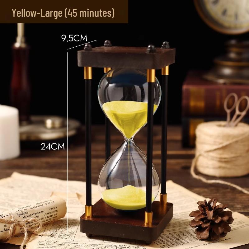 Retro kreativní přesýpací hodiny – ozdoba pro děti – 30/60 minut, design s tekutým pískem proti pádu