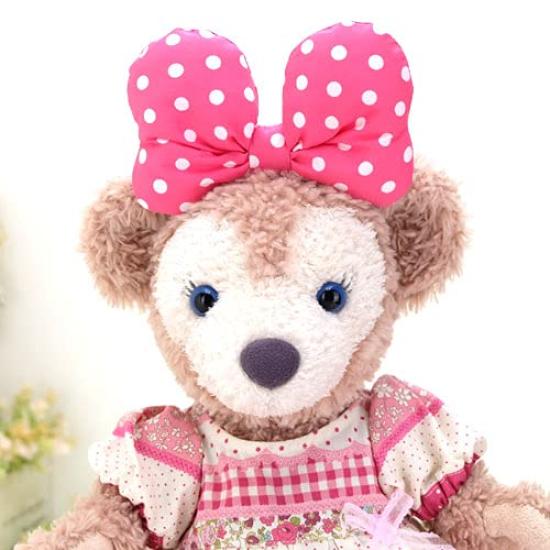 Cushu Cush Duffy and ShellieMay Costume Toy Sold Made In Cute Floral Pink Liberty Style Head and Shoes Set (Plush Separately) Japan, Dress, Ribbon,