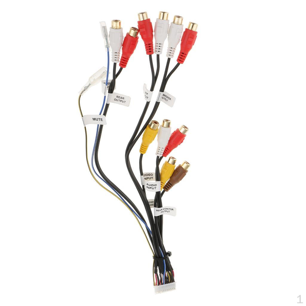 

Car Pin RCA Wire Harness For -F900BT -F90BT