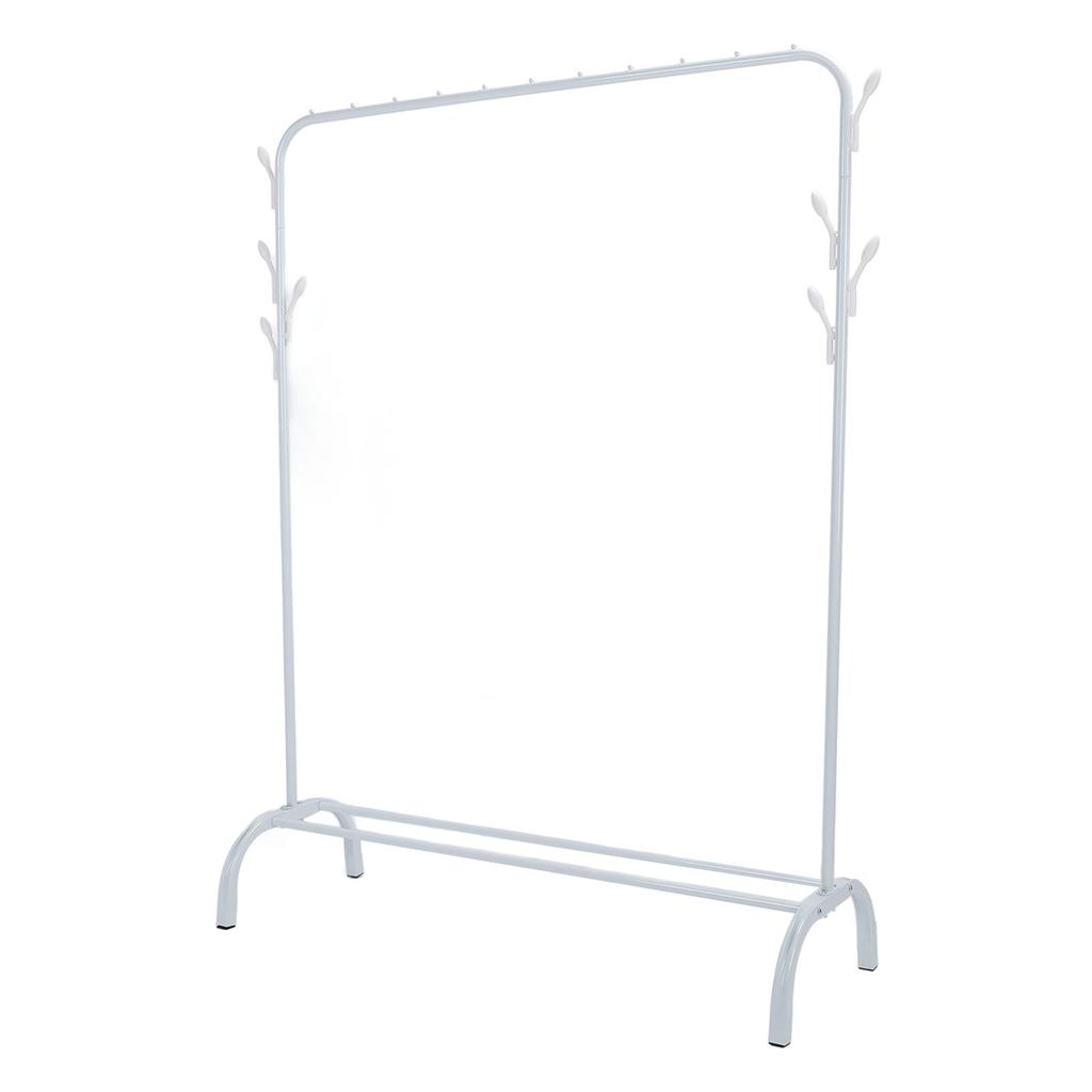 Floor Clothing Rack with Side Hooks Multifunctional High Load Capability Garment Rack for Dry