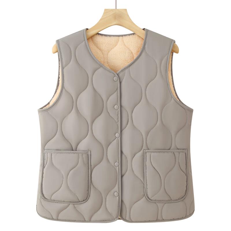 Women's Thickened Velvet Warm Vest for Elderly