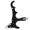4 Finger Archery Release Aid Grip Adjustable Aluminum Alloy Compound Bow Thumb Trigger for Outdoor Shooting