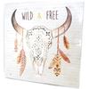 Les Trésors De Lily [P2736] - Toile 'Boho' beige (Wild & Free) - 30x30 cm