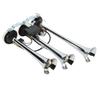 3 Trumpet Air Horn 6 Tunes Chrome Plated 305 342 385x79mm DC12V 24V for Club Cars Trucks Yachts