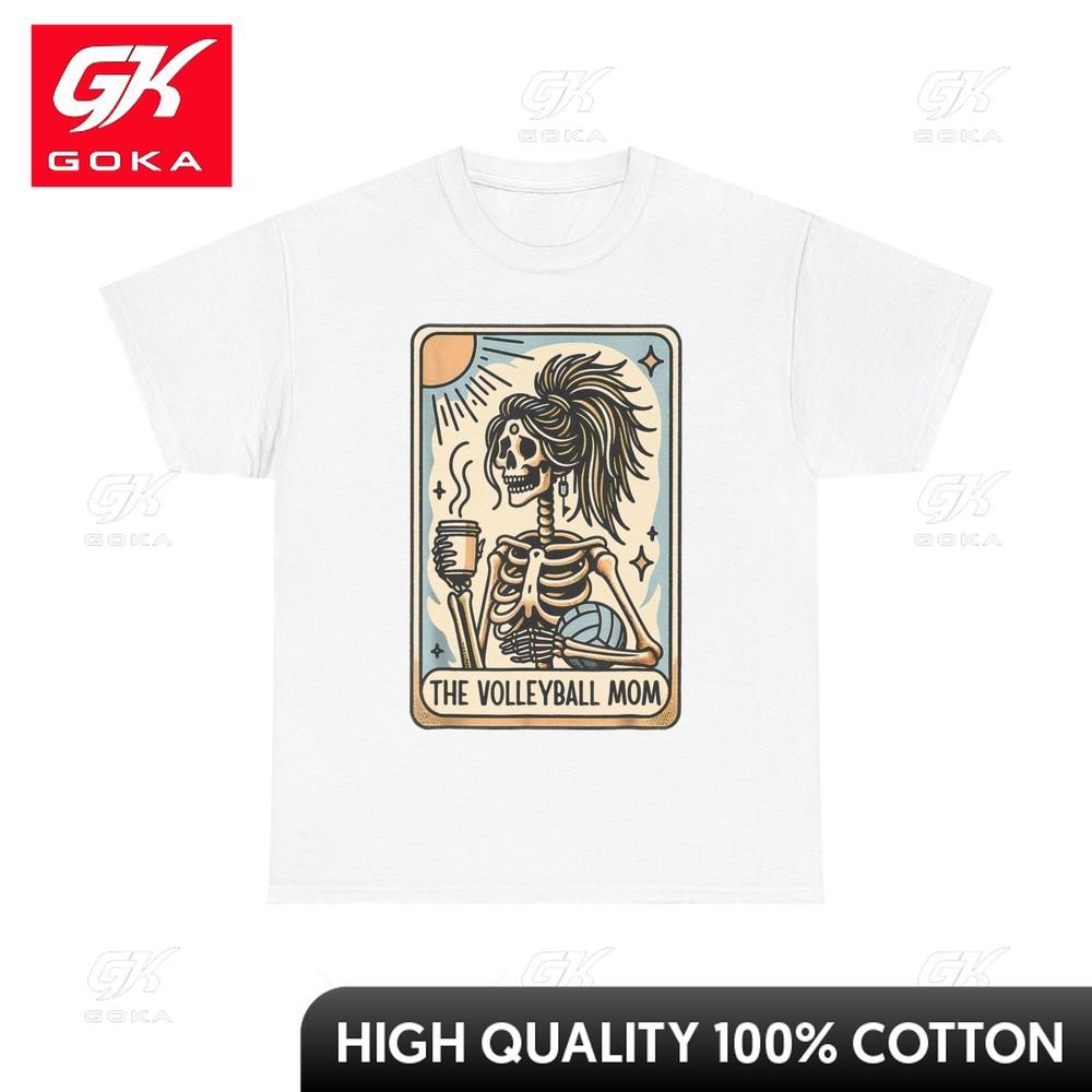 The Volleyball Mom Tshirt Volleyball Mom Skeleton Sports Lovers Women Lovely All Cotton Graphic Shirt Casual Outfit S