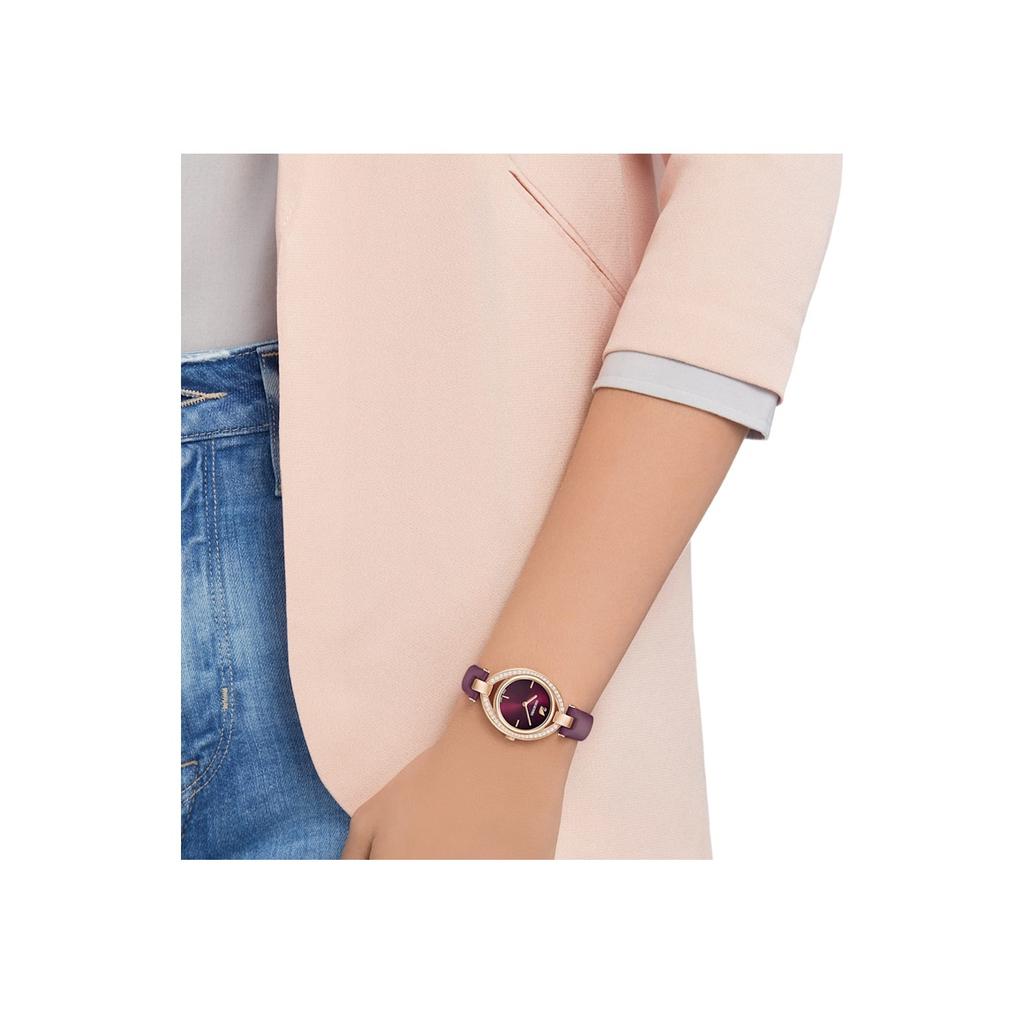 Swarovski Stella Watch Quartz Movement Leather Strap Gray Dial Women watches 5376839