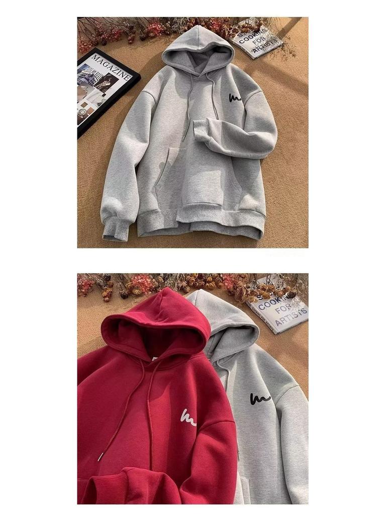 Unisex Oversized Korean-Style Hoodie - Spring/Autumn 2024 Collection