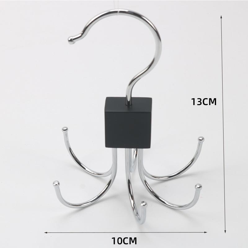 Large-capacity Belt Rack - Rotating Wooden Rack for Belts, Bras, Vests, Ties, and Scarves - Stainless Steel Multi-functional,