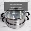ASD 304 Stainless Steel Double Steamer Pot, 28cm