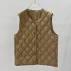 Down Vest Autumn and Winter Coat with Light Vest Base Close-fitting Collarless Vest Women Wear Short Styles