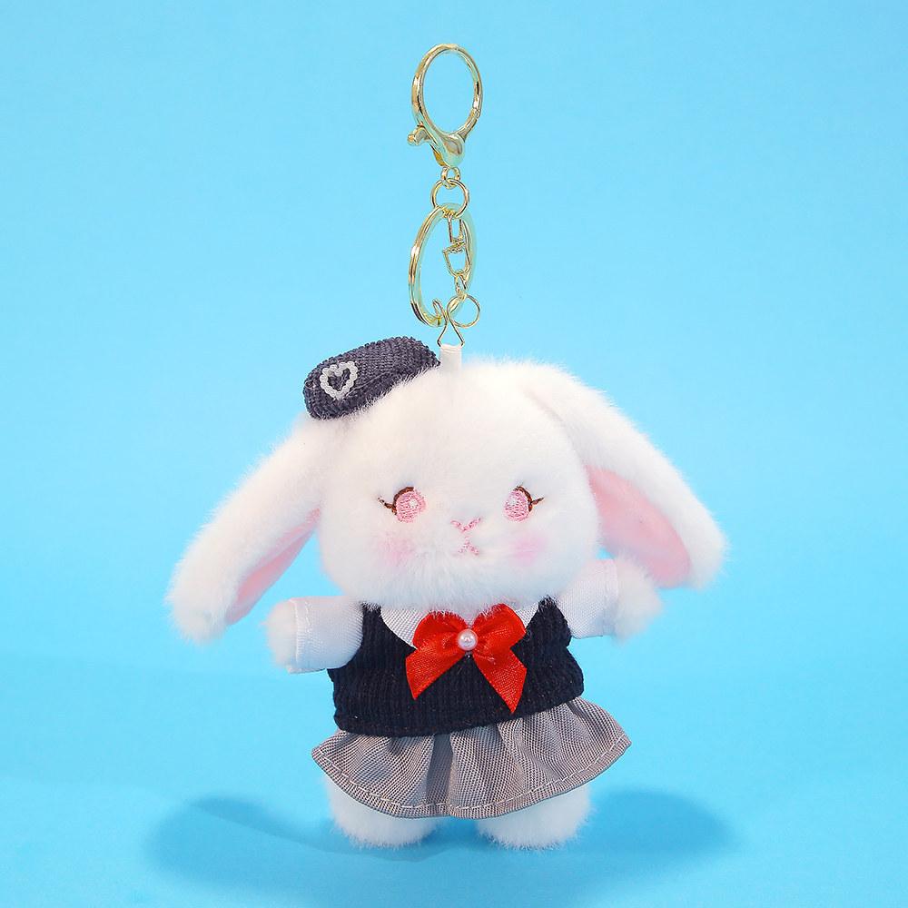 Plush Toy Study Bunny Cute Stuffed Animal For Girls Gift And Bag Charm