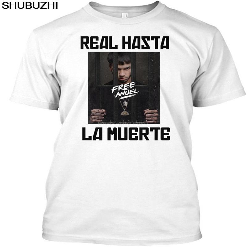 

Free Anuel Aa S - Real Hasta La Muerte Premium Tee T-Shirt men cotton tee-shirt summer fashion teeshirt sbz4138 5XL різнокольоровий
