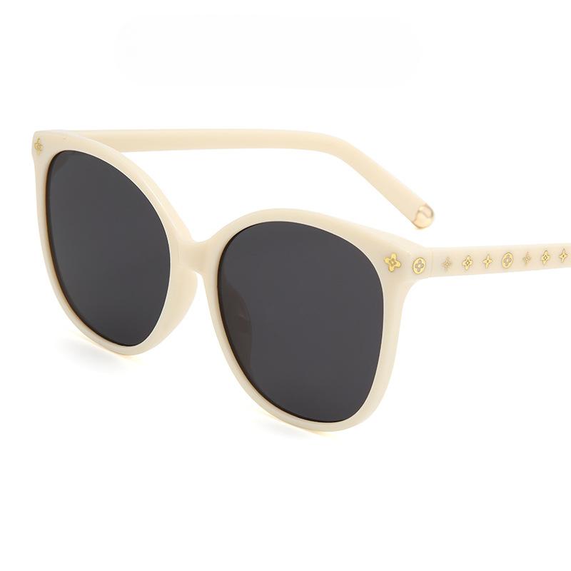 Ochelari de soare cu ramă mare de modă Ochelari de soare simpli cu ramă ochi de pisică Ochelari de soare cu personalitate feminină