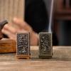 Square Vertical Incense Burner Small Xiangyun Alloy Incense Holder Indoor Aromatherapy Home Ornament Chinese Plum Inense Burners