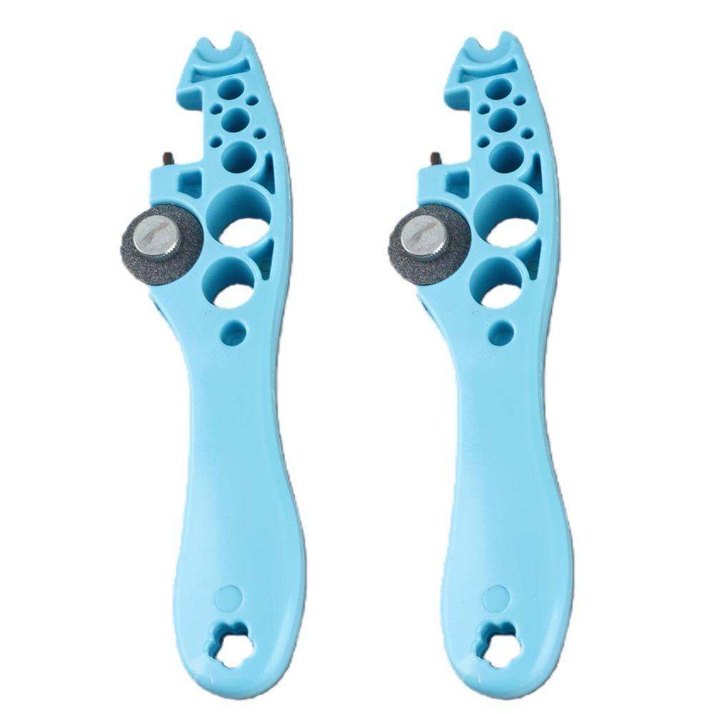 2Pcs Plastic Ampoule Bottle Opener Lightweight Portable Multifunctional Ampoule Cutter Durable Grinding Wheel