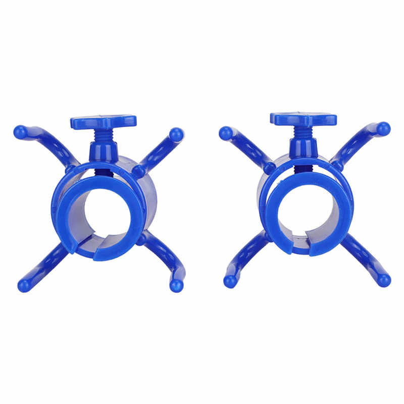2Pcs Plastic Beach Umbrella Hanging Hook Umbrella Hanger 4 Prong Towel Hat Sunglasses Holder