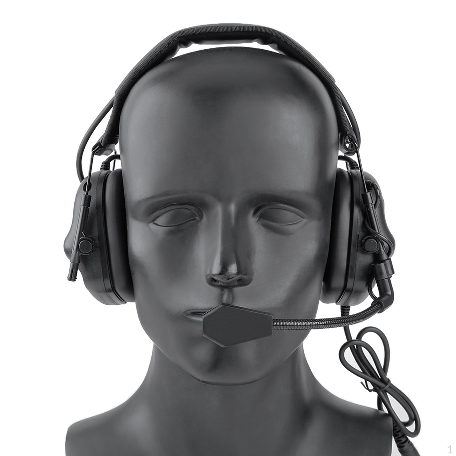 

Ear Muffs Noise Cancelling Anti SNR 27dB Protective Headset Headphones for Shooting Mowing чёрный