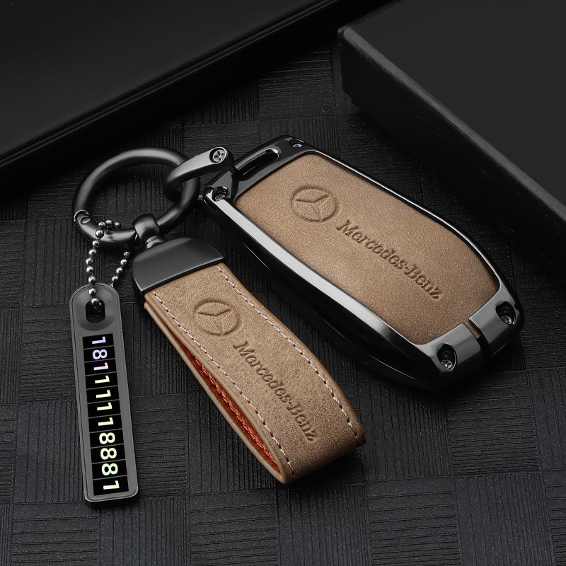 Applicable To Mercedes-Benz C200l Key Set GLA200 Shell GLC260 Metal GLK300 S-class CLA High-end Keychain