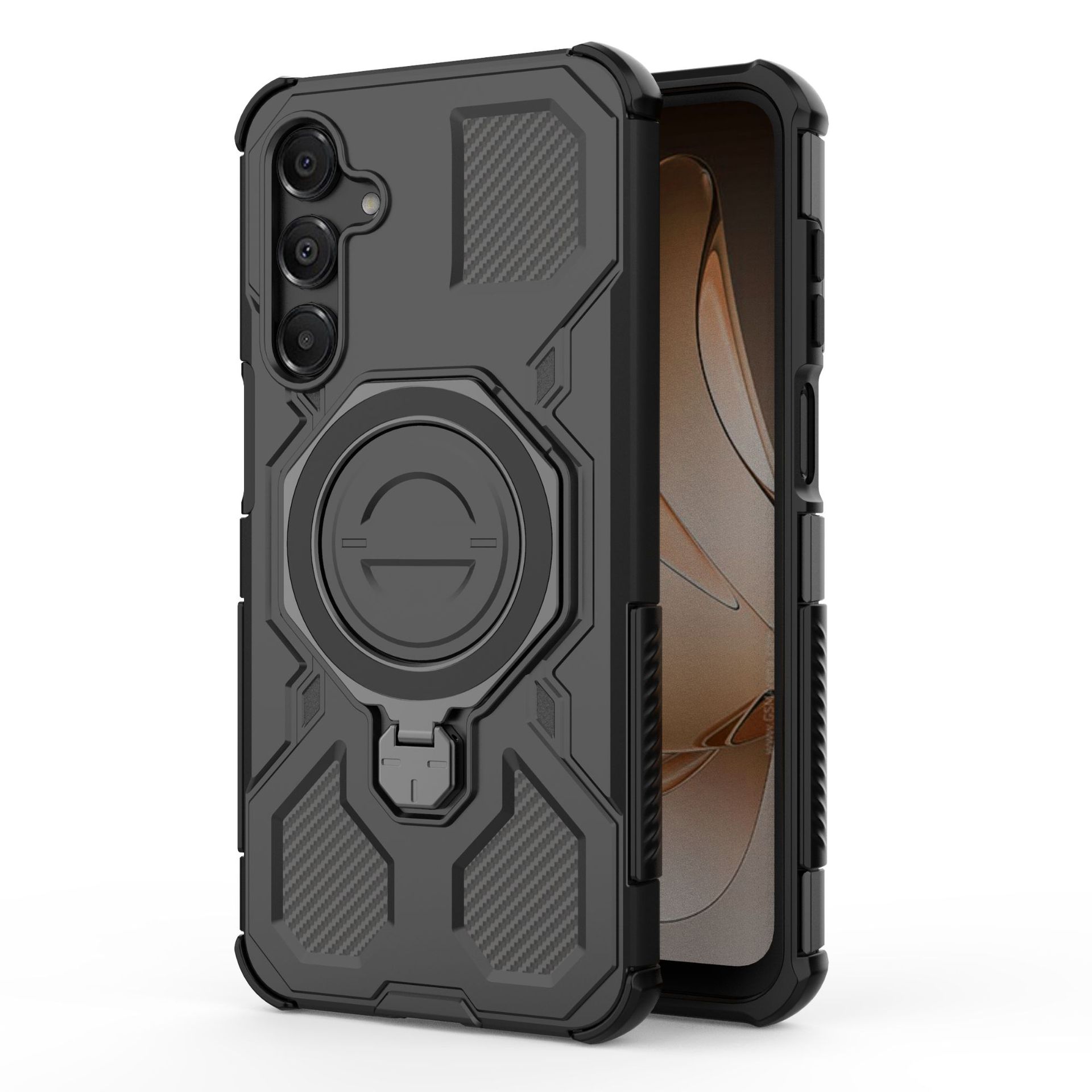

Samsung Galaxy A16 Magnetic Case 360° RotatablMilitary-Grade Dropproof Phone Cover for Samsung Galaxy A16 чёрный