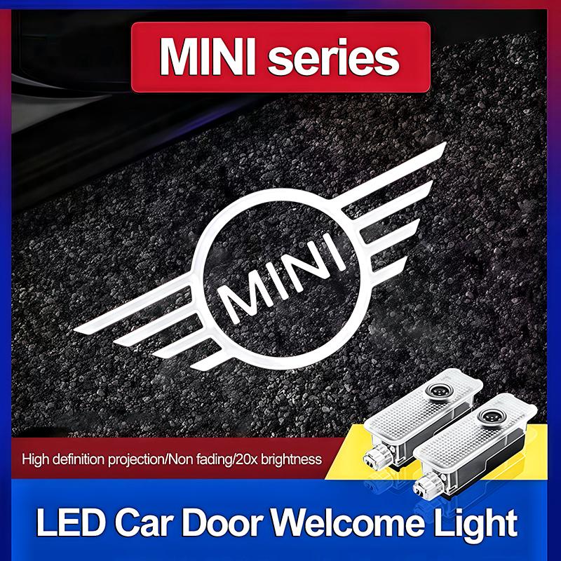 2Pcs LED Car Logo KYTKID6 Projector Welcome Light Car Door Styling For Mini Cooper JCW Works F54 F55 F56 F57 F60 R50 R52 R53 R55 R56 R57