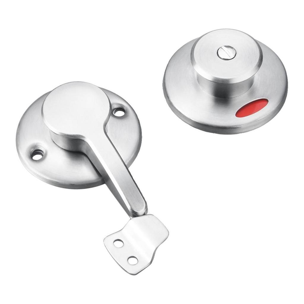 Stainless Steel Indicator Lock for Public Toilet Cubicles with Handle Latch