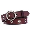 Wide Leather Twolayer Belt Women Vintage Circular Decoration Daily Wear Party