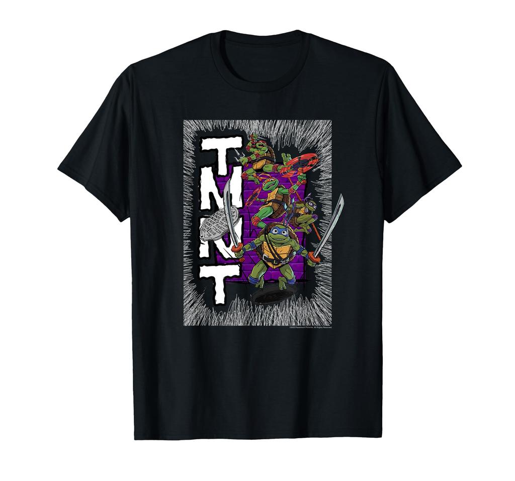 Teenage Mutant Ninja Turtles Mutant Mayhem Retro Poster T-Shirt