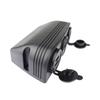 3.1A Dual USB Car Charger 12V/24V Cigarette Lighter Socket Outlet Voltmeter with 3 Holes Tent Base for Car Motorcycle Boat ATV