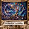 Tree of Life (298) Theme Wall Tapestry Customized With Name Text Personalized Hanging Tapestry For Bedroom Living Room Decor