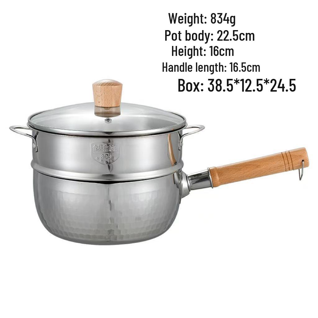 Multifunktionaler Antihaft-Topf aus Edelstahl für Suppe, Milch und Babynahrung