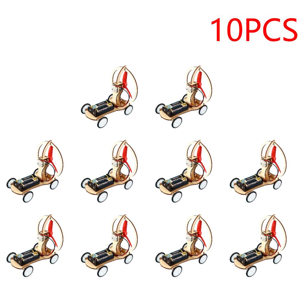 Kids DIY Electric Wind Car Model Students Physical Experiments Technology Toys DIY Electric Wind Car Toys