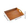 Rectangular Wooden Serving Tray for Coffee Table, Simple Storage Cafe, Party,