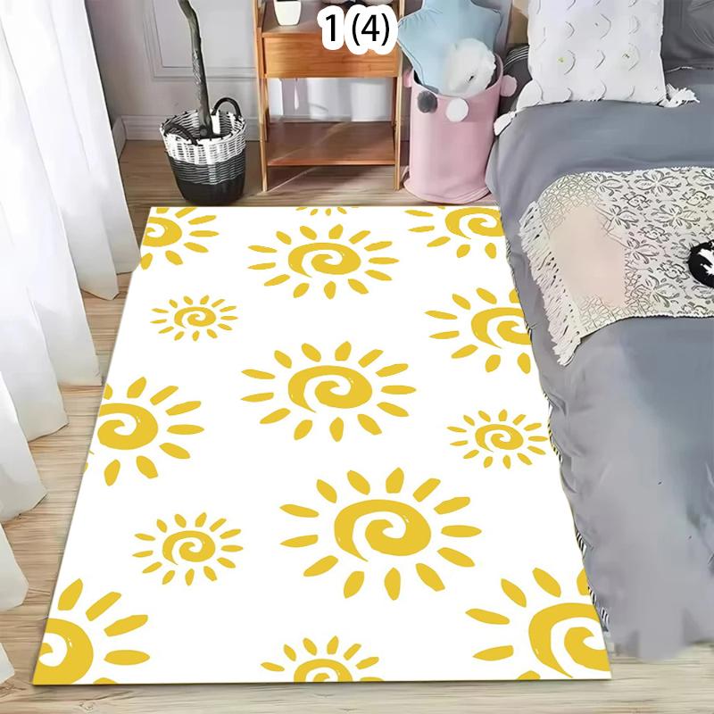 Cute Colors Carpets Soft Live Room Floor Mat Home Decor Non-slip Kids Room Bedroom Rug Sofa Chair Mat Easy To Clean Table Rugs