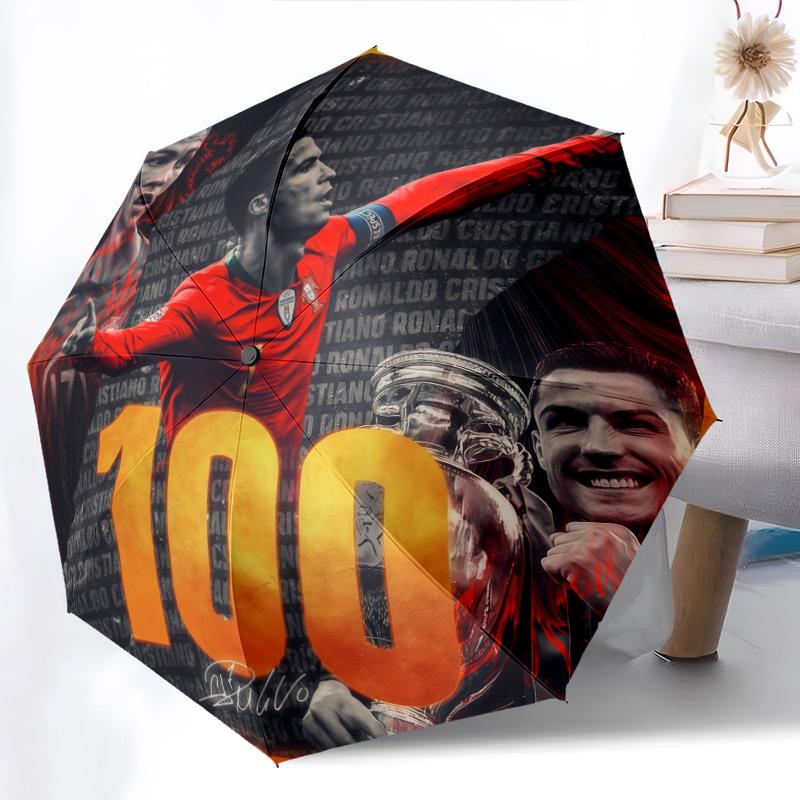 Goals: Triumph Legacy Folding umbrella Suitable for all seasons durable light printing Three folds