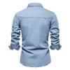 Neues hochwertiges Herren-Denimhemd für den Herbst