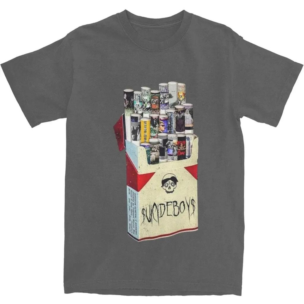 Fantastisches Vintage Suicideboys Zigarettenalbum T-Shirt Herren Damen Reine Baumwoll-T-Shirts Shirt Neuankömmling Übergroßes hochwertiges weiches T-Shirt