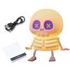 Skull Silicone Night Light with USB Charging Cute Spooky Bedside Lamp for Kids 2-Level Dimmable Soft Squeezable Fun Sensory Toy Lamp for Boys Girls