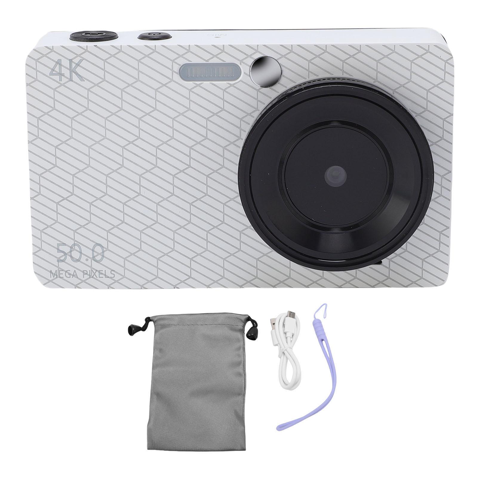 

Digital Camera 4K 50MP 2.8 Inch Screen Auto Focus 16x Digital Zoom Camera with Multiple Filters рожевий