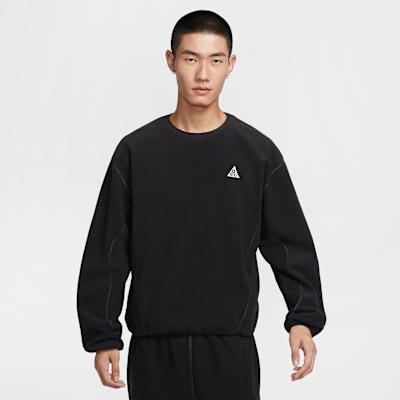 Nike ACG Sweatshirts Men s Black Crew Neck Moderate M